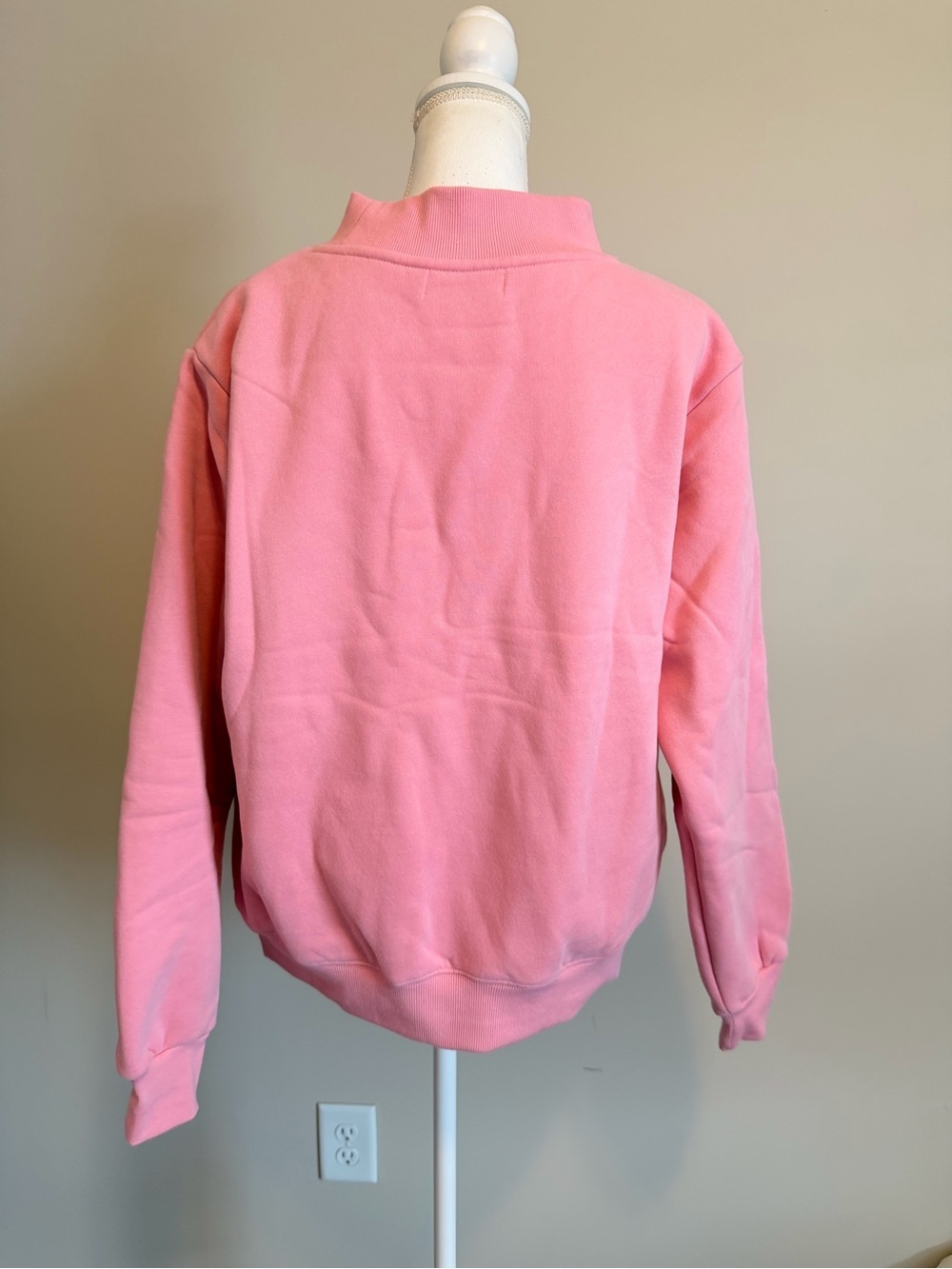 Parke Blush + Lavender Valentines Varsity Mockneck Sweater limited edition S/m - Picture 12 of 13